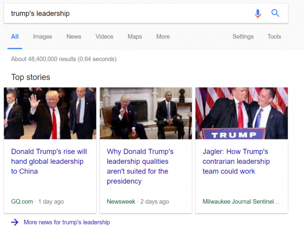 תוצאות גוגל חדשות